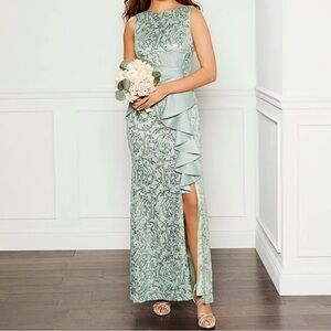 Eliza J Formal Gown Sage 
Excellent Used Condition (worn for only 3 hours!)